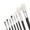 ORCHID Pro 8 Pcs Goat Hair Makeup Brush Set, Powder Highlighting Brushes, Tapered Crease Shader Eyeshadow Kit
