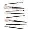 ORCHID Pro 8 Pcs Goat Hair Makeup Brush Set, Powder Highlighting Brushes, Tapered Crease Shader Eyeshadow Kit