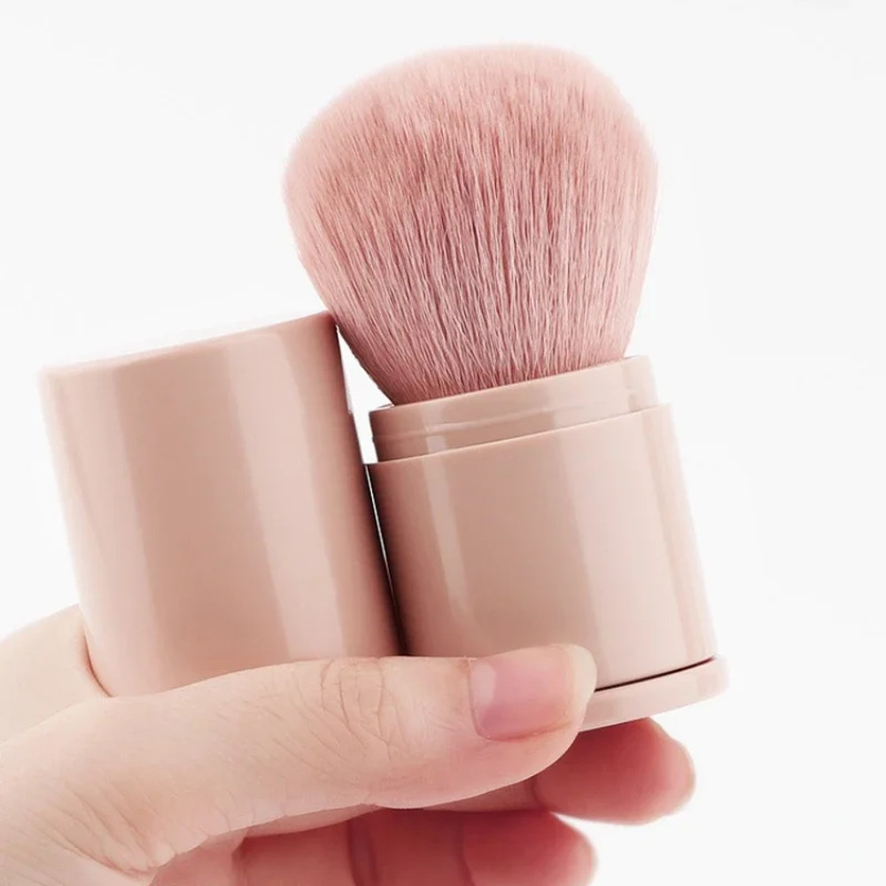 Portable Mini Retractable Blush Brush, Soft Loose Powder Foundation Brush, Multi Functional Makeup Tool for Nails