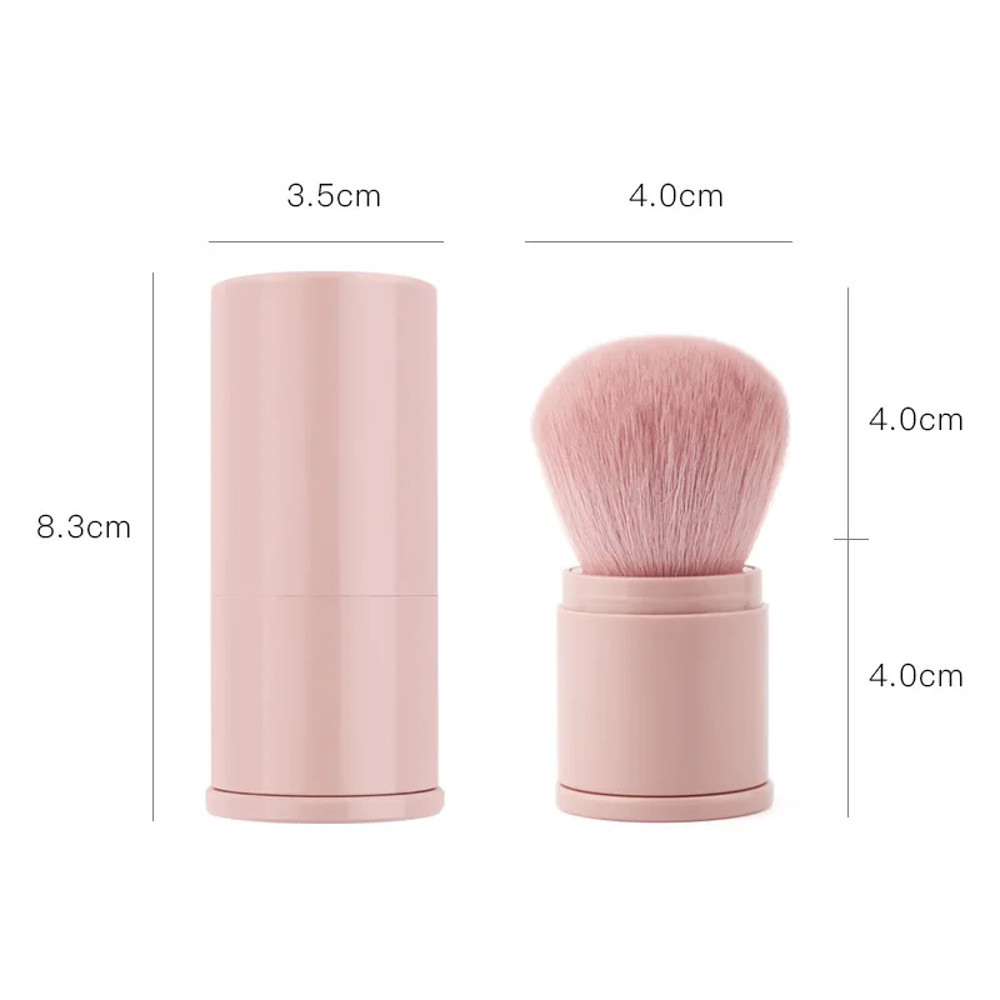 Portable Mini Retractable Blush Brush, Soft Loose Powder Foundation Brush, Multi Functional Makeup Tool for Nails