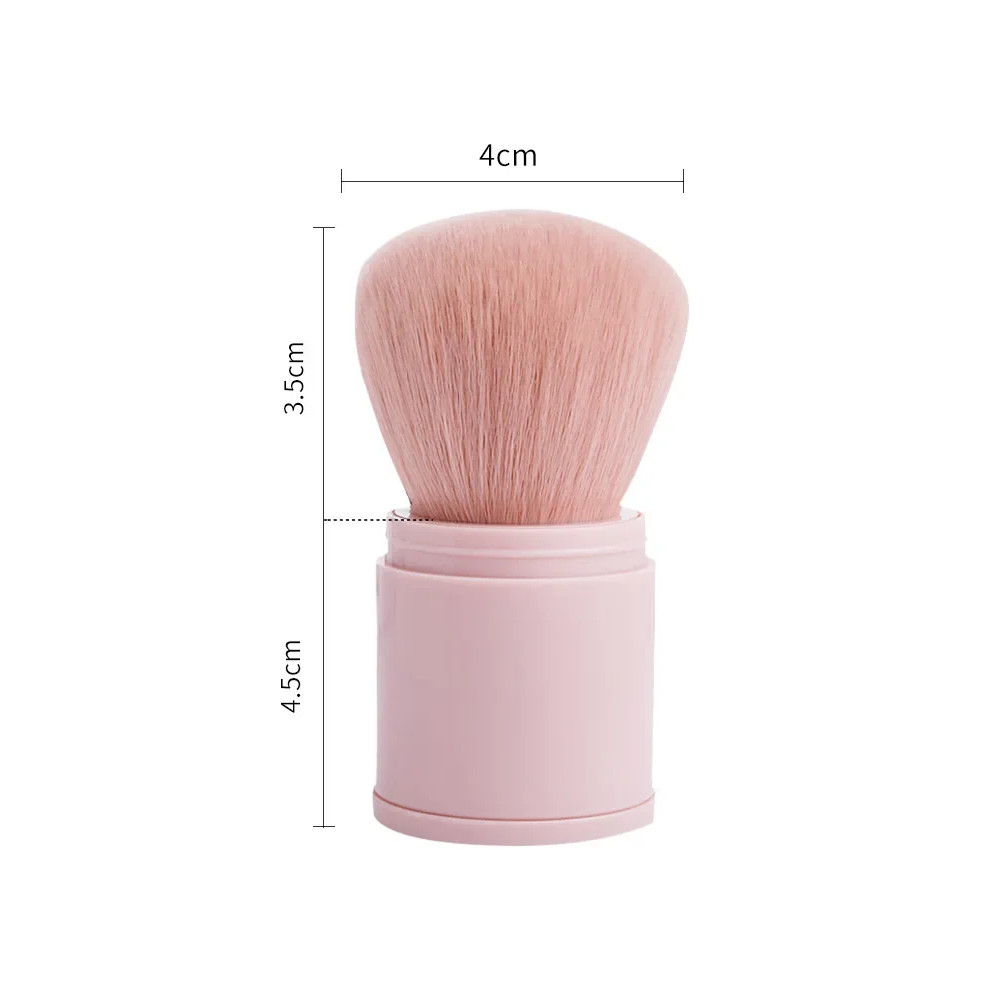 Portable Mini Retractable Blush Brush, Soft Loose Powder Foundation Brush, Multi Functional Makeup Tool for Nails