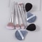 Makeup Brush Set with Diamond Handles, Soft Bristle Blush Eyeshadow Contouring Brush, Makeup Sponge Powder Puf