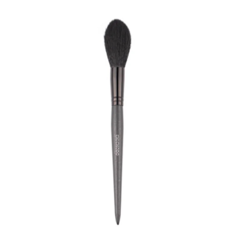 Professional Goat Hair Makeup Highlighter Brush, Long Handle Blending Brush, Blush and Concealer Beauty Tools
