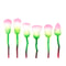 6pcs Rose Flower Makeup Brush Set, Professional Face Foundation Colour Powder Eye Shadow Cosmetic Blush Brushes