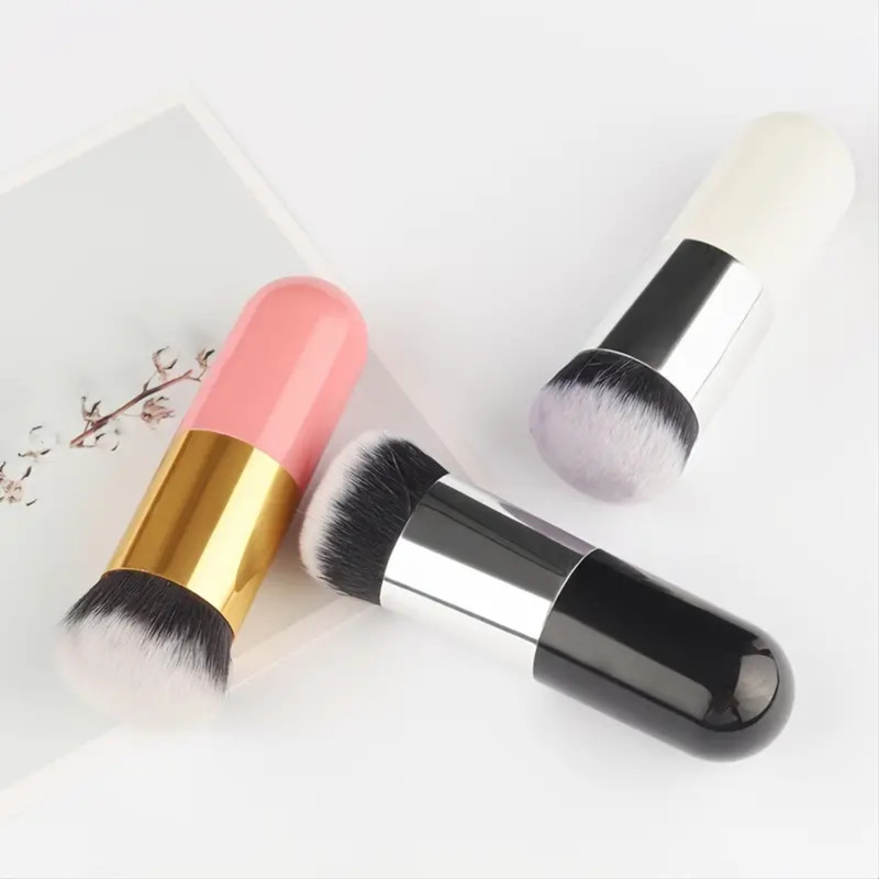Wholesale Professional Flat Brush for Fashion Makeup, Highlighting and Loose Powder Brush, Beauty Tool