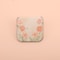 Portable Square Stainless Steel Makeup Mirror, Printed Pattern, Anti Fall, Dirt Resistant, Desktop Handheld Pocket