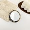 Portable Mini Round Makeup Mirror Simple Acetate Small Round Mirror Small Zebra Pattern Travel Make 7