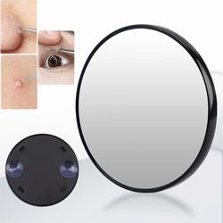 portable magnification mirror with suction cup, round makeup mirror, blackhead magnifying mirror