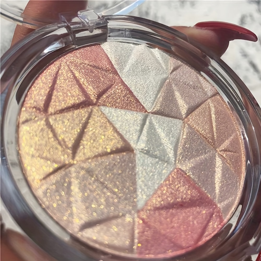 Highlighter Makeup Palette, Bronzer Highlight Shimmer Glitter Face, Ultra-concentrated Body Illuminator Brighten Skin
