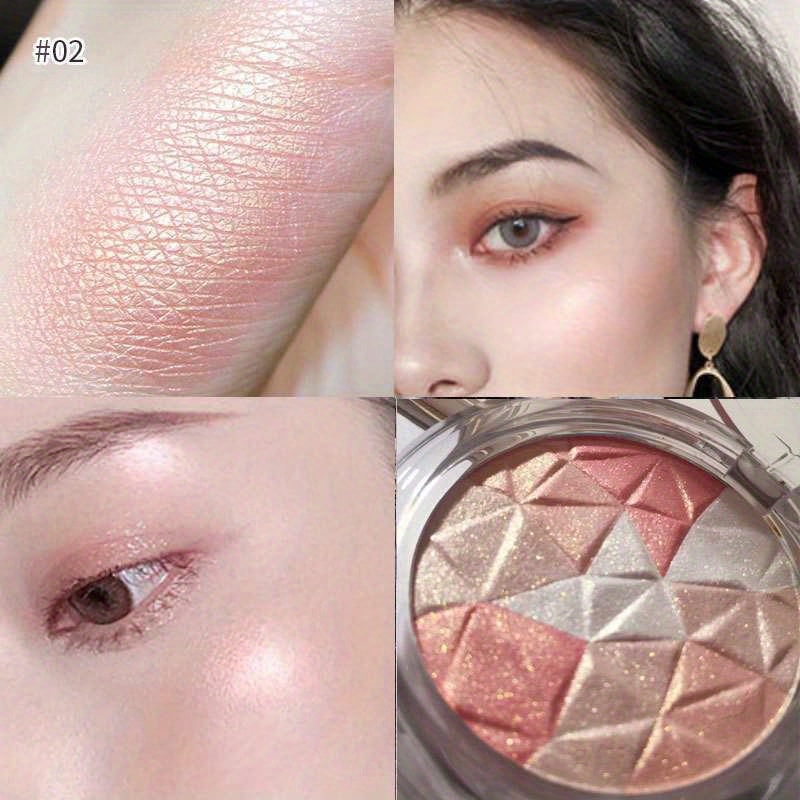 Highlighter Makeup Palette, Bronzer Highlight Shimmer Glitter Face, Ultra-concentrated Body Illuminator Brighten Skin