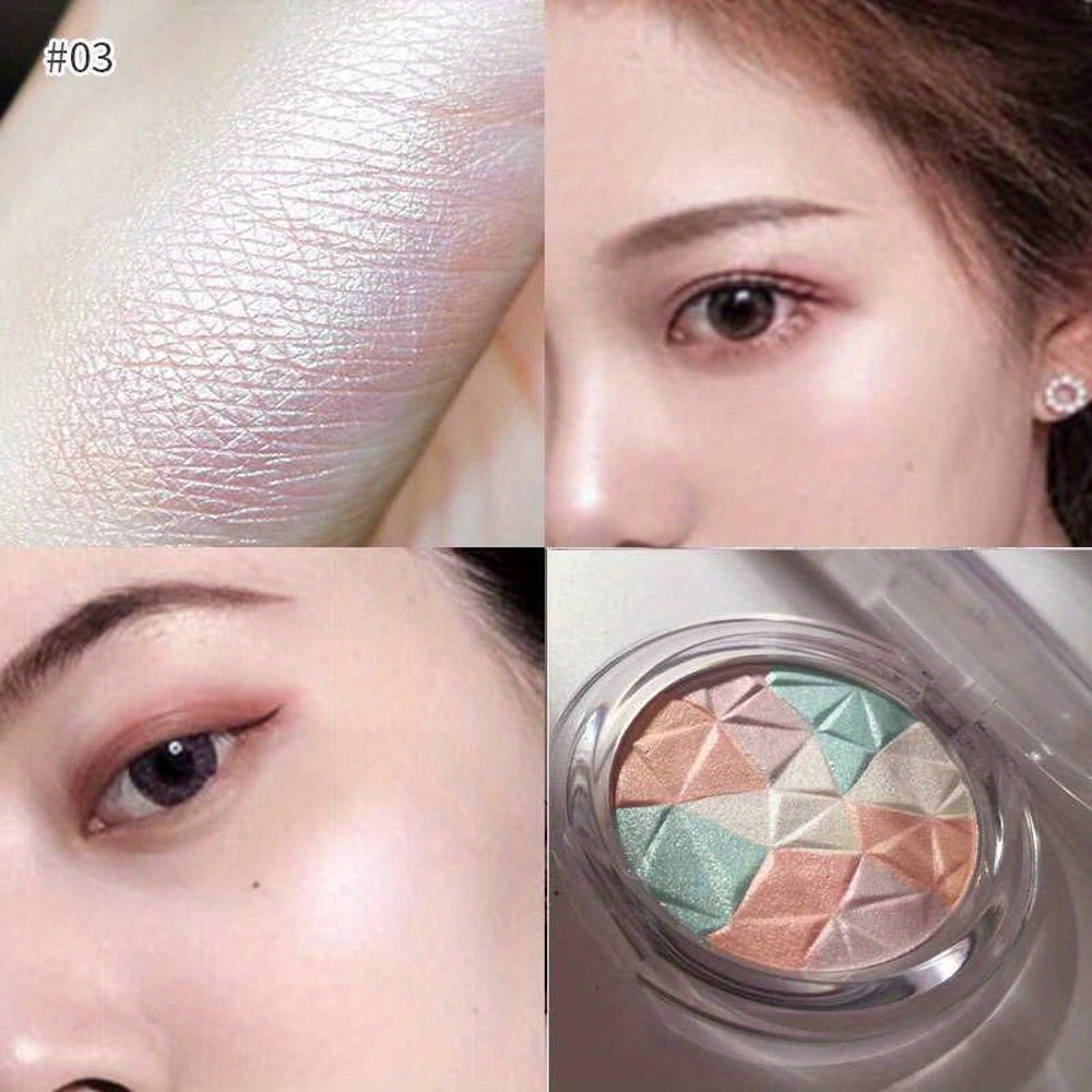 Highlighter Makeup Palette, Bronzer Highlight Shimmer Glitter Face, Ultra-concentrated Body Illuminator Brighten Skin