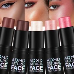 contour stick, blush stick, highlight stick, shape facial contour, brighten light color-producing makeup for beginners
