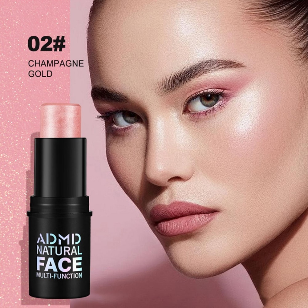 Contour Stick, Blush Stick, Highlight Stick, Shape Facial Contour, Brighten Light Color-Producing Makeup for Beginners