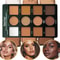 12 Colors Matte 3D Contour Highlight Brighten Women Cosmetics Pressed Powder Repair Tray Concealer 2