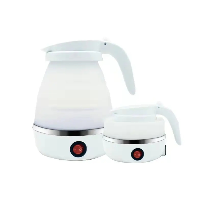 220V 06L Mini Folding Kettle 600W Portable Silicone Electric Kettle For Travel Home Fast Boil Wate 1