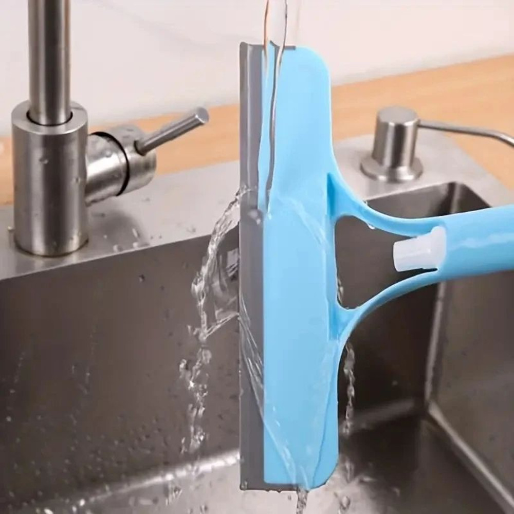 Household MultiFunction 3in1 Glass Cleaner Window Scraper Squeegee Watering Can Sprayer 1