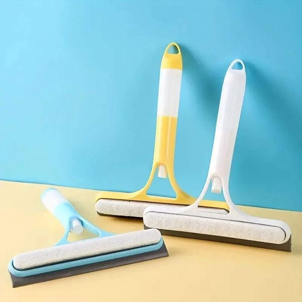 Household MultiFunction 3in1 Glass Cleaner Window Scraper Squeegee Watering Can Sprayer 3