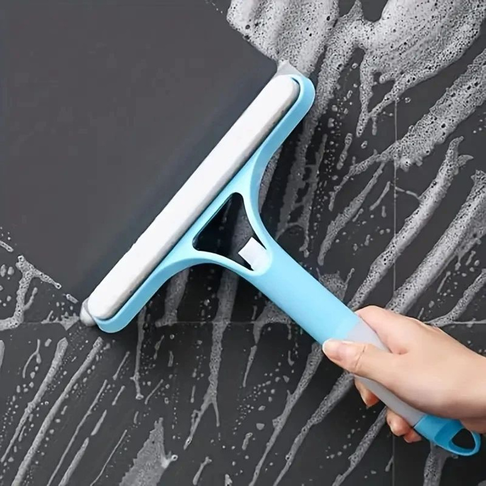 Household MultiFunction 3in1 Glass Cleaner Window Scraper Squeegee Watering Can Sprayer 6