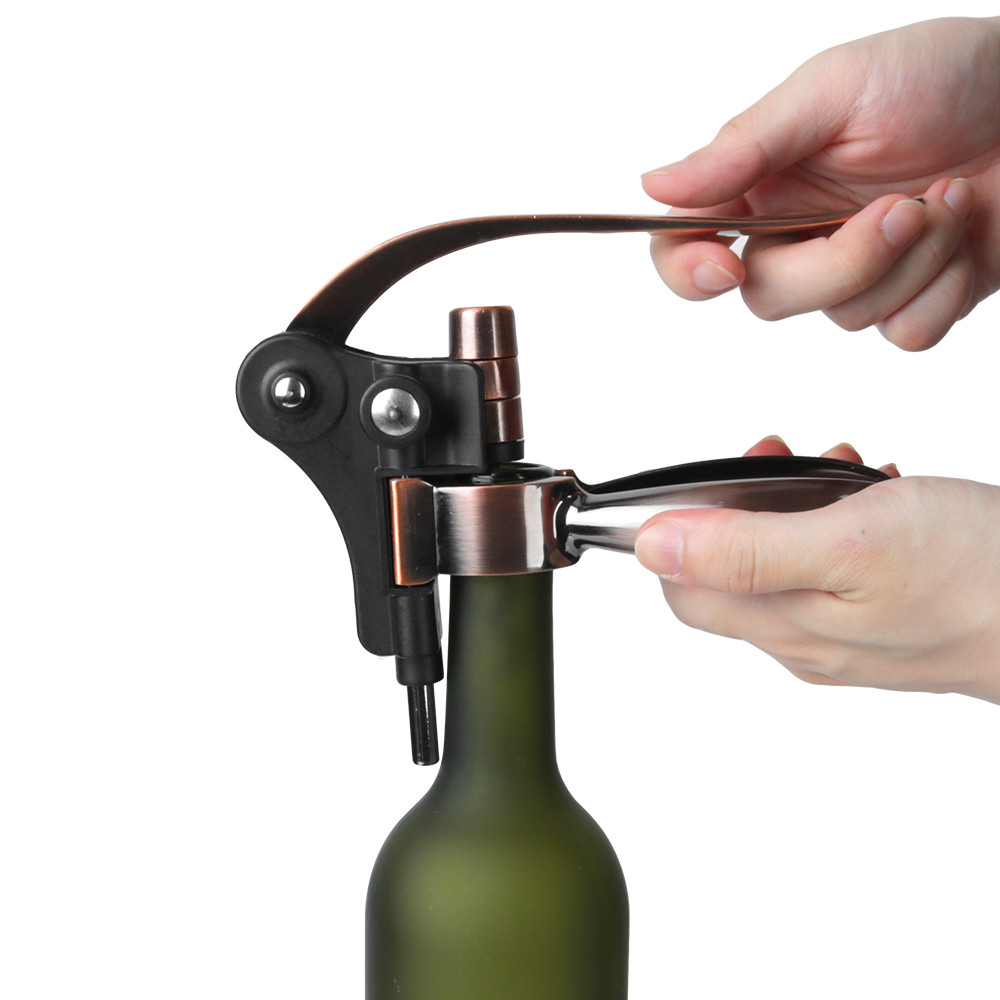 Premium Zinc Alloy Rabbit Corkscrew, Effortless Bar Lever Wine Bottle Opener for Kitchen & Bar Tools