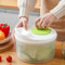 Salad Spinner for Leafy Vegetables, Lettuce Washer, Dryer Basket, Kitchen Greens Drainer and Vegetable Strainer Crisper