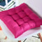 Colourful Chunky Seat Pads Cushion, Tie-On Chair Cushion for Office, Garden, Dining Kitchen, Soft Suede Square Seat