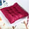 Colourful Chunky Seat Pads Cushion, Tie-On Chair Cushion for Office, Garden, Dining Kitchen, Soft Suede Square Seat
