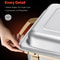 SucceBuy Chafing Dish Buffet Set, Stainless Steel Chafer with 2 Full, 4 Half Size Pans, Professional Catering Warmer