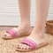 Summer Women Slippers AntiSlip Home Slippers With Soft Linen Uppers Lightweight Indoor Shoes For Wo