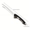 1pc Stainless Steel Kitchen Tongs, Metal Food Tongs with Non-Slip Comfort Grip, Non-Stick Head for Cooking and Serving