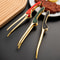 1pc Stainless Steel Kitchen Tongs, Metal Food Tongs with Non-Slip Comfort Grip, Non-Stick Head for Cooking and Serving