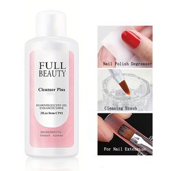 35ml nail degreaser liquid surface, sticky layer gel polish remover, acetone nail extension auxiliary nail art cleaner