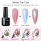 7ML Aurora Top Coat, Reflective Glitter Gel Nail Polish 6 Colors, Semi Permanent UV Gel Nail Art