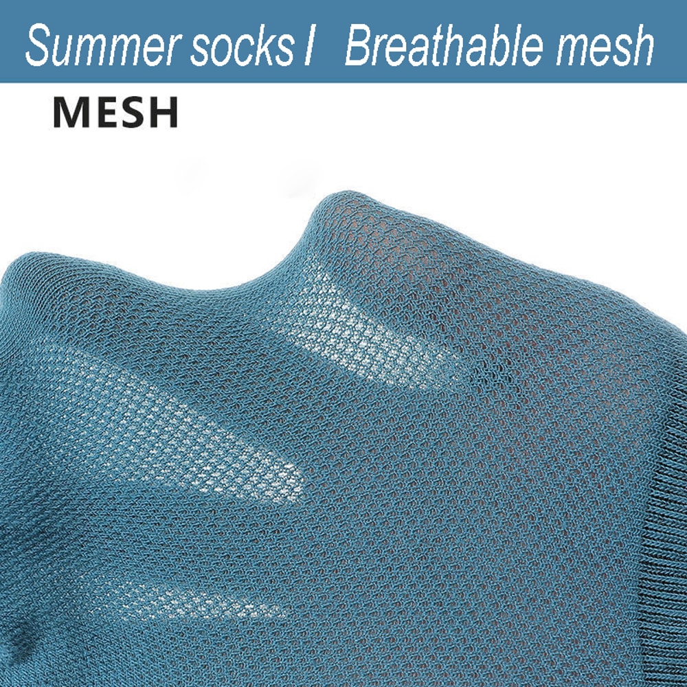 Mens Ankle Socks Breathable Cotton Athletic Sports Socks Mesh Casual Summer Short Sokken Gift Set 5