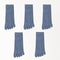 5 Pairs Mens Five Finger Socks, Summer Thin Cotton Toe Socks with Separate Fingers, Low Cut Ankle Sports Socks