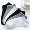 Mens Ankle Socks Solid Color Black White Gray Invisible Short Socks Breathable Cotton Sports Socks 1