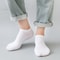 Mens Ankle Socks Solid Color Black White Gray Invisible Short Socks Breathable Cotton Sports Socks 3
