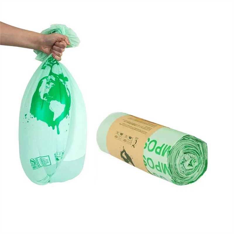 RMWIN-Biodegradable Compostable Trash Bags Corn Starch Garbage Bags, Eco-Friendly Kitchen Food Waste Bags & Scraps