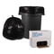Commercial Black Trash Bags Heavy-Duty Coreless Roll, Bulk Pack for Office, Janitorial & Outdoor Cleanup