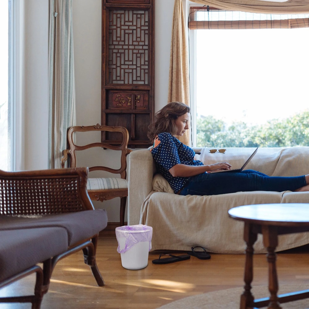 Durable Rolls Garbage Bags Dustbin Disposable Trash Dusbin Large, Office Vest, Strong Leak-Proof Waste