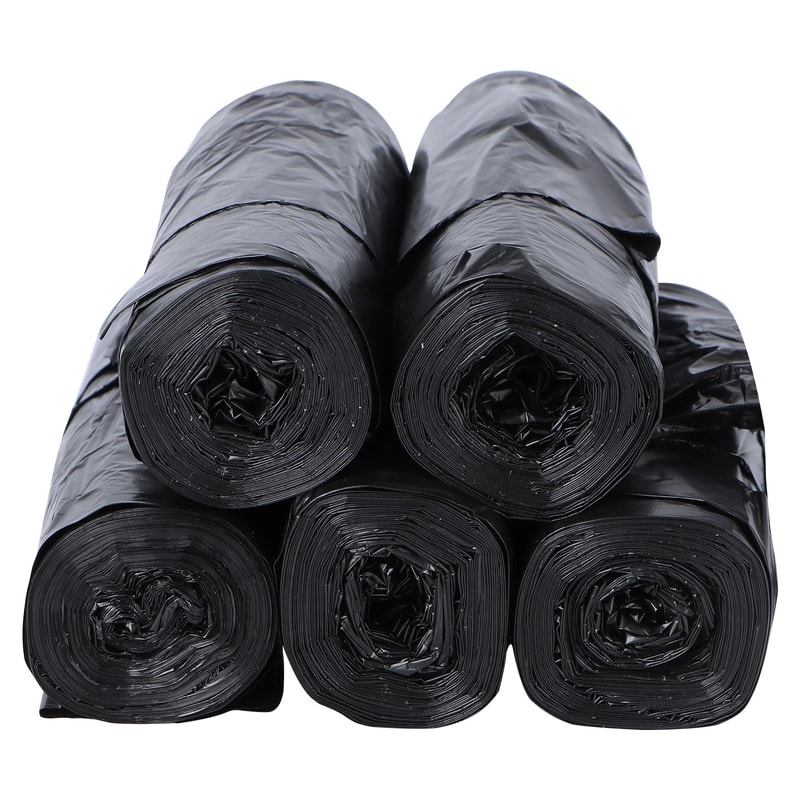 Durable Rolls Garbage Bags Dustbin Disposable Trash Dusbin Large, Office Vest, Strong Leak-Proof Waste