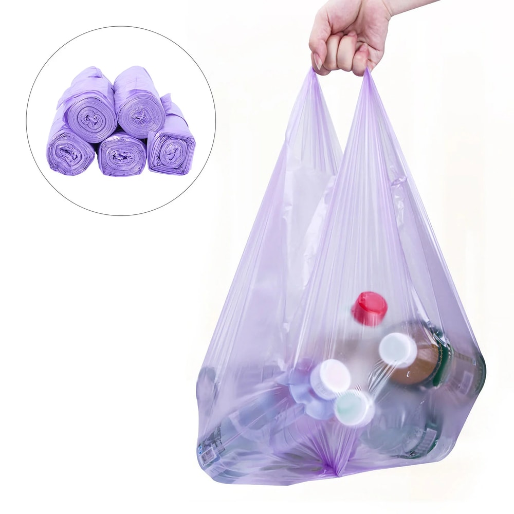 Durable Rolls Garbage Bags Dustbin Disposable Trash Dusbin Large, Office Vest, Strong Leak-Proof Waste