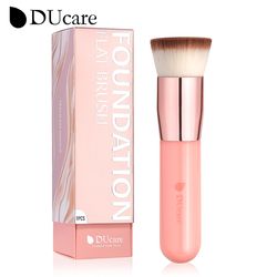 ducare foundation brush flat top kabuki makeup brush with synthetic hair for liquid, mineral powder, buffing & stippling