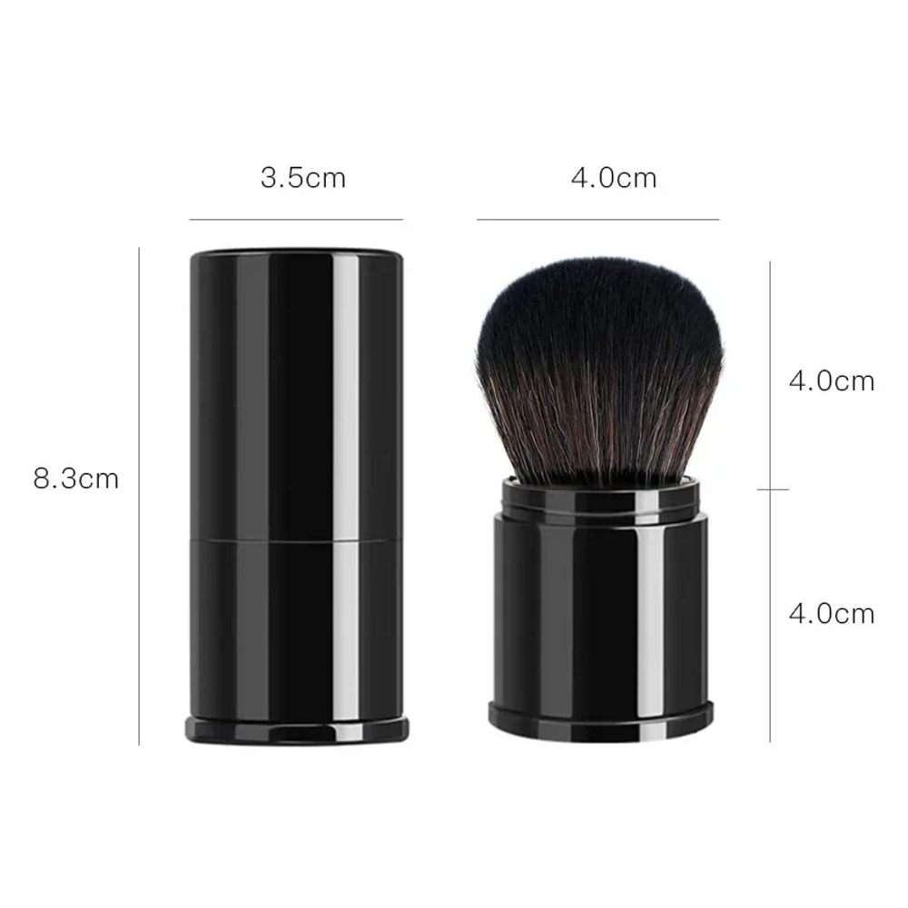 Quality Portable Mini Retractable Blush Brush for Loose Powder & Foundation, Professional Multi Functional Makeup