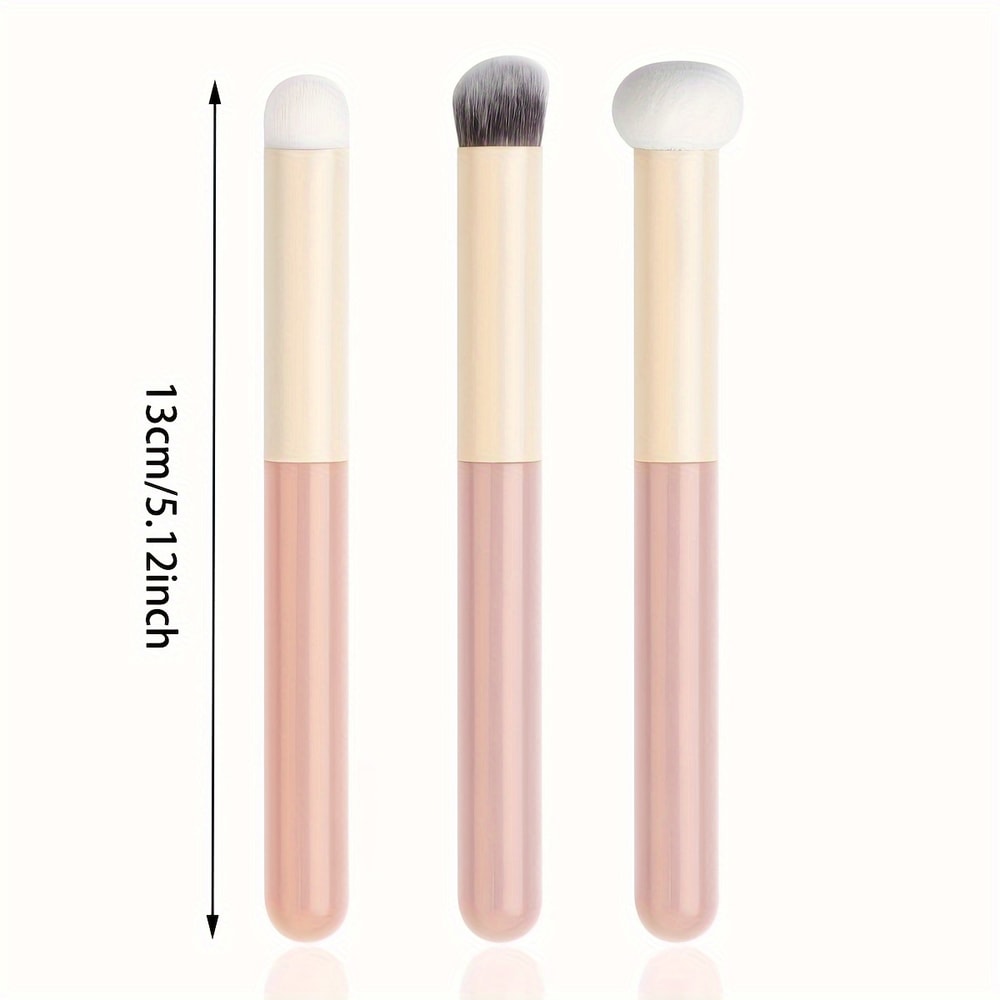 Professional Soft Mushroom Sponge Head Makeup Brushes, Concealer Brush Lipstick Lip Powder Puff & Foundation