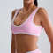 Womens Sport Bras Splicing Design, Breathable Fitness Tank, Yoga Top, Push Up Workout Bra Crop Top for Gym Wear