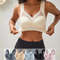 5-Pack Womens Sexy Lace Halter Bras, Full Coverage Anti-Sag Support Tops with Belly-Baring Design, High Elasticity