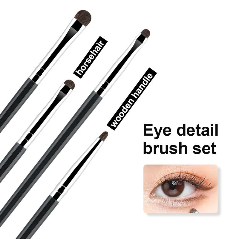 Small Eyeshadow Brush Detail Makeup Brush, Fine Smudge Concealer Portable Set, Pony Hair Eye Makeup Eyeliner Brush