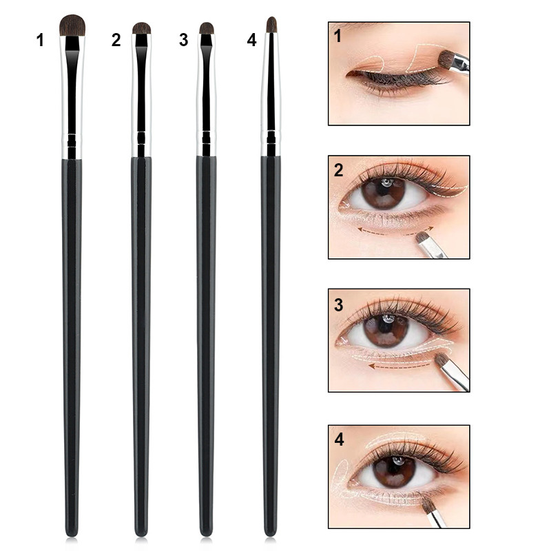 Small Eyeshadow Brush Detail Makeup Brush, Fine Smudge Concealer Portable Set, Pony Hair Eye Makeup Eyeliner Brush