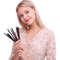 10pcs Makeup Brushes With PU Case, Premium Wood Handle Makeup Brush Kit, Soft Bristles for Blending and Contouring