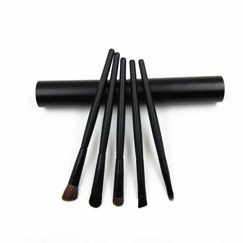 Professional 5pcs Travel Mini Eye Makeup Brushes Set, Smudge Eyeshadow Eyeliner, Eyebrow Brush Kit Lip Make Up Brush